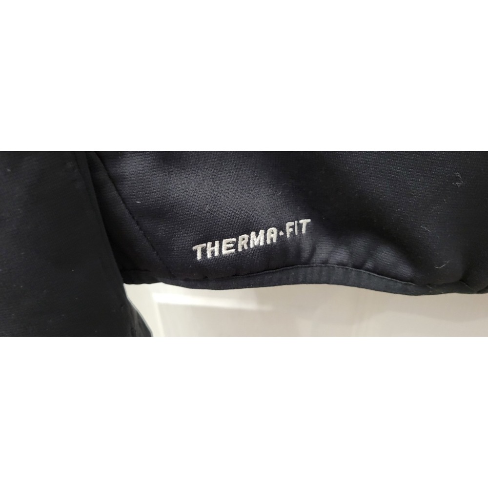 Nike Therma-Fit Jacket Mens Medium Black Hooded Football Full Zip Training - Picture 3 of 6